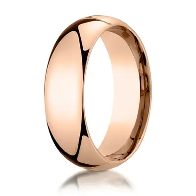 platinum 7mm. high polish Plain-Dome-Comfort-Fit-Wedding-Band - alternate view 16 thumbnail