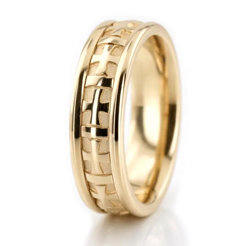 platinum 7mm. high polish Hand-made-wedding-ring - alternate view 4