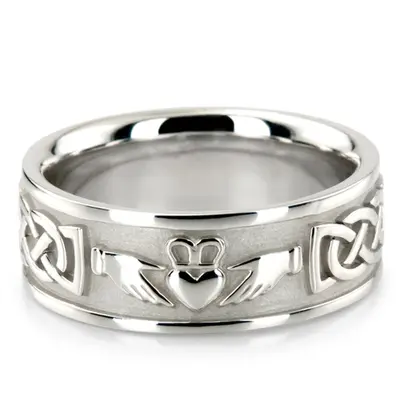 Claddagh Celtic Knot Wedding Ring - view 2 of 6