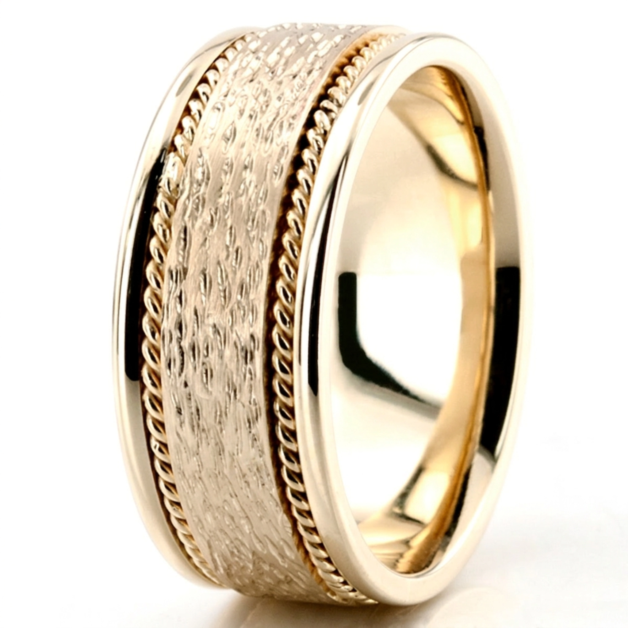 10K yellow gold 9mm. same as picture hand-made-weddingbands - alternate view 9