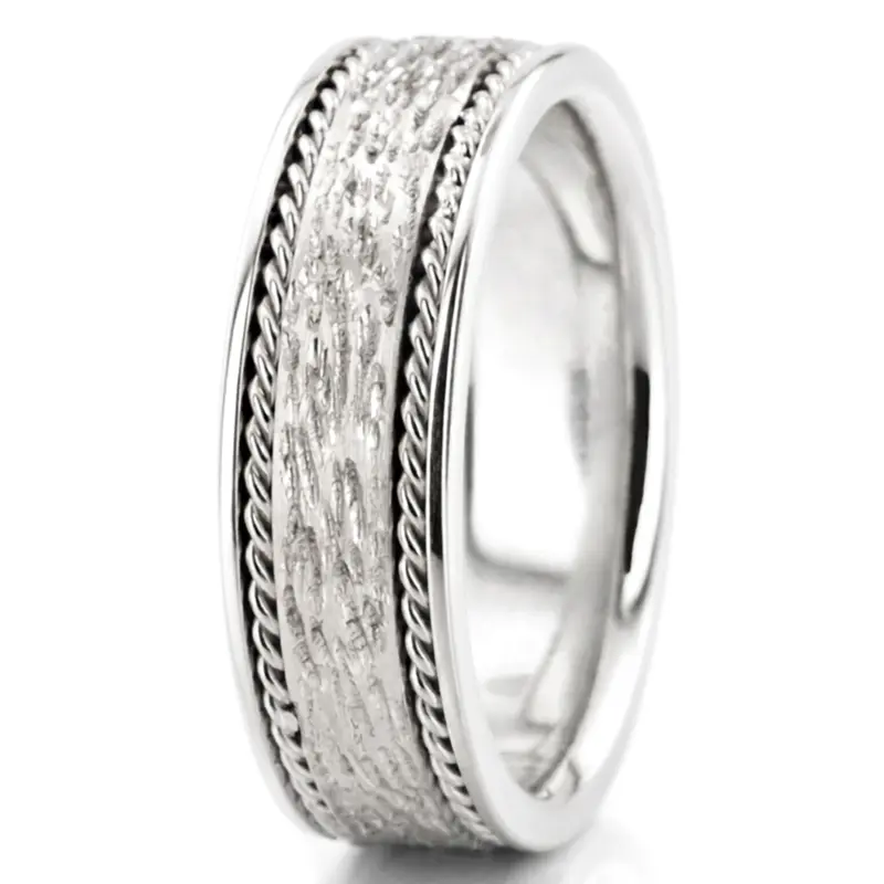 10K white gold 7mm. same as picture hand-made-weddingbands - alternate view 8