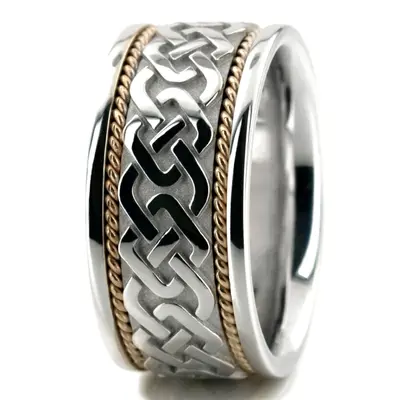 Embossed Celtic Wedding Band - view 7 of 7