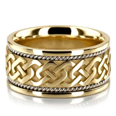 Embossed Celtic Wedding Band - view 4 of 7