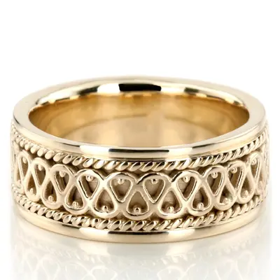 Traditional Celtic Handmade Wedding Ring - view 3 of 9