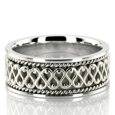 Traditional Celtic Handmade Wedding Ring - view 2 of 9