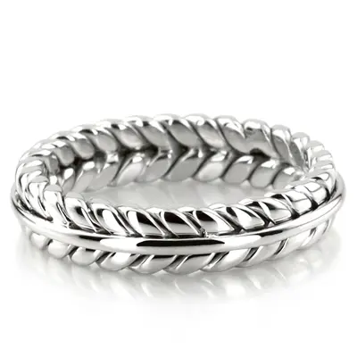 Double Braided Wedding Band - view 2 of 6