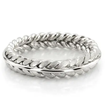 Double Braided Wedding Band - view 3 of 6
