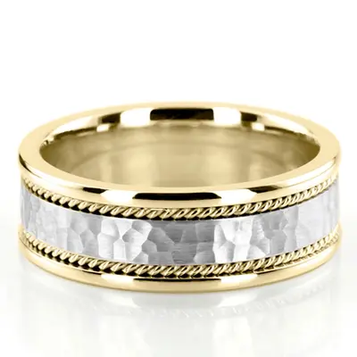 Hammered Handmade Wedding Band  - view 10 of 10