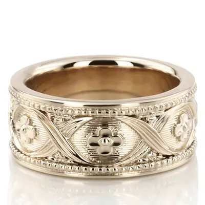 Elegant Hand Crafted Wedding Ring - view 1 of 8