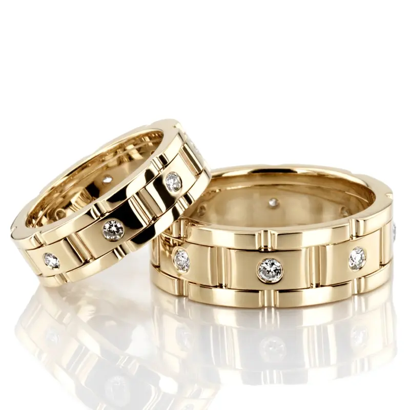 10K diamond-classic-round-wedding-band - alternate view 2