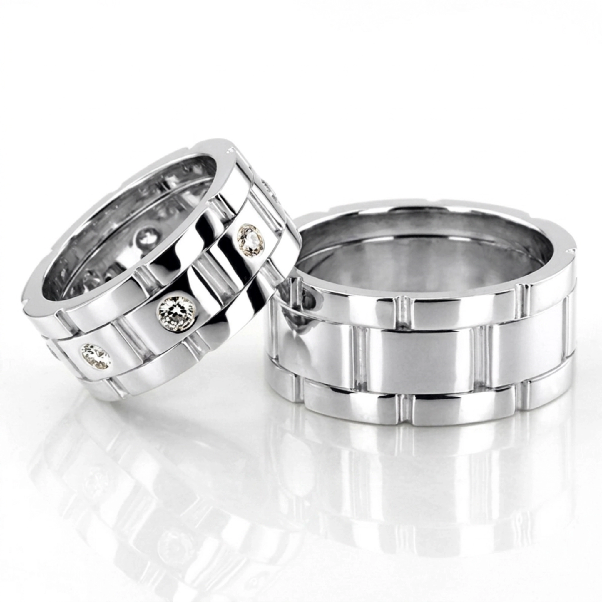 10K Rolex-Style-Bestseller-Wedding-Ring-Set - alternate view 3