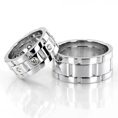 Rolex Inspired Bestseller Unisex Wedding Rings Set - view 3 of 4