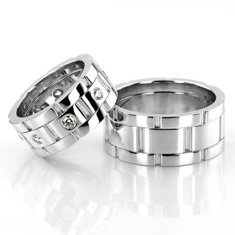 14K Rolex-Style-Bestseller-Wedding-Ring-Set - alternate view 3