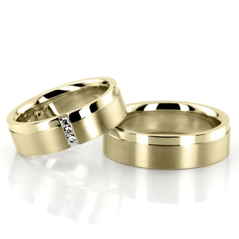 10K channel-set-diamond-wedding-rings - alternate view 2