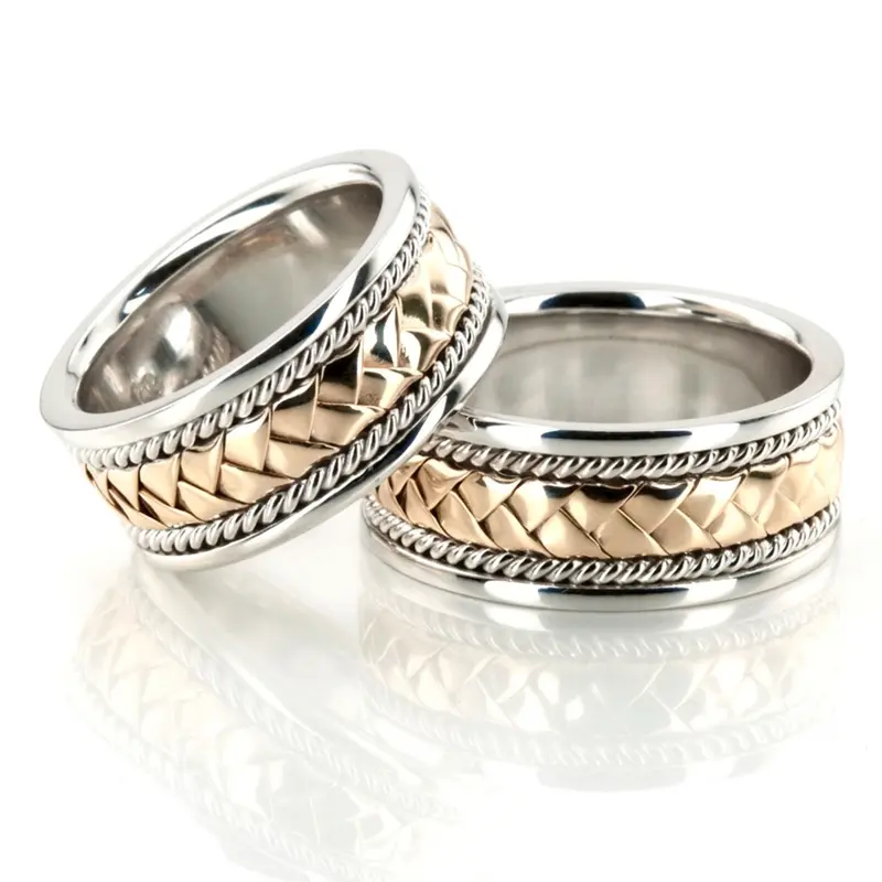 10K hand-made-woven-wedding-band - alternate view 5