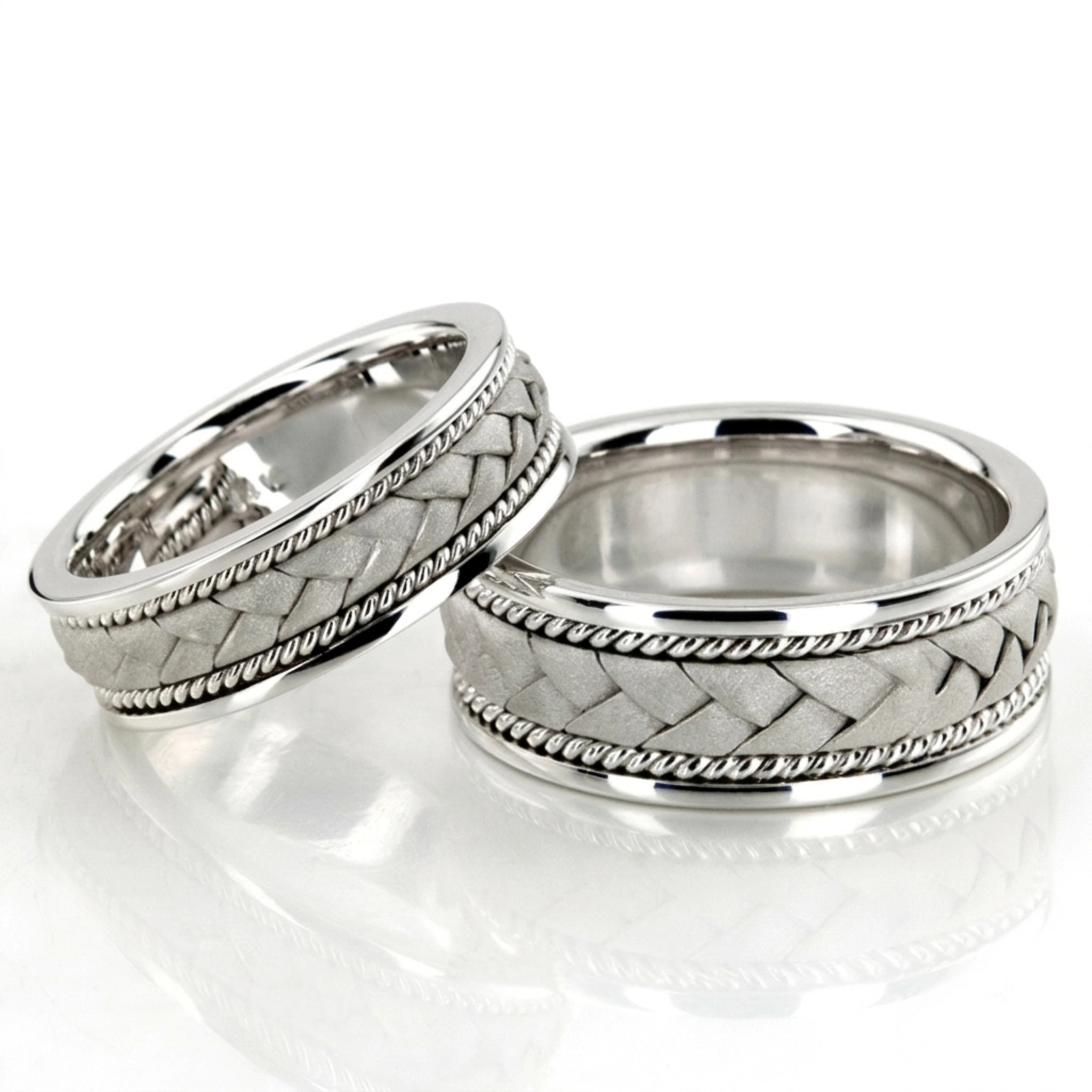 18K hand-made-woven-wedding-band - alternate view 3