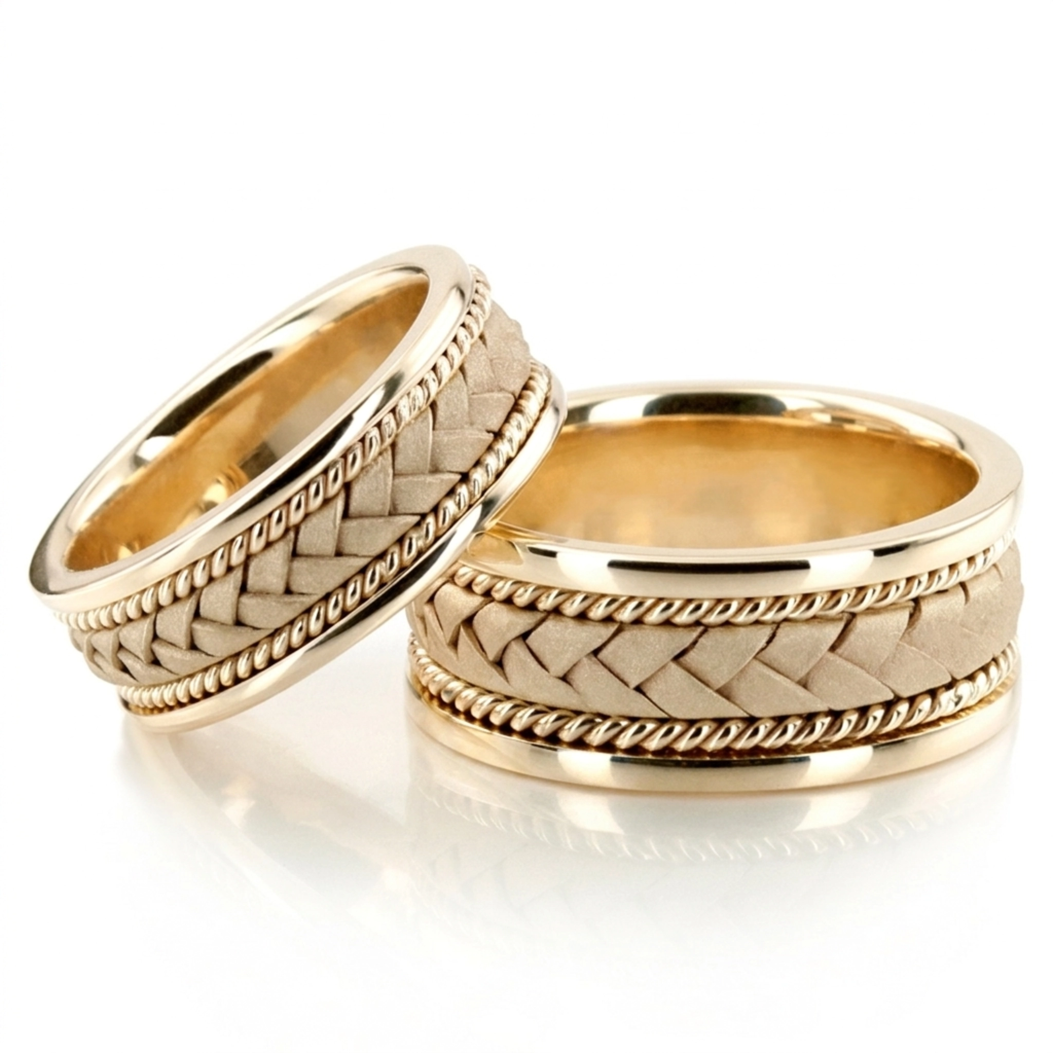 18K hand-made-woven-wedding-band - alternate view 4