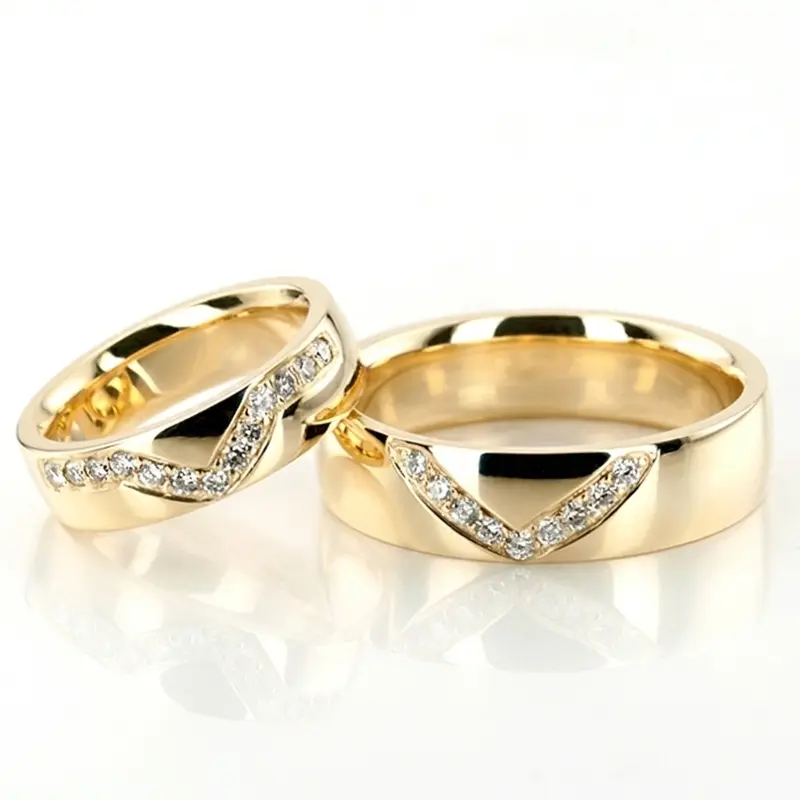 10K channel-set-diamond-wedding-bands - alternate view 2