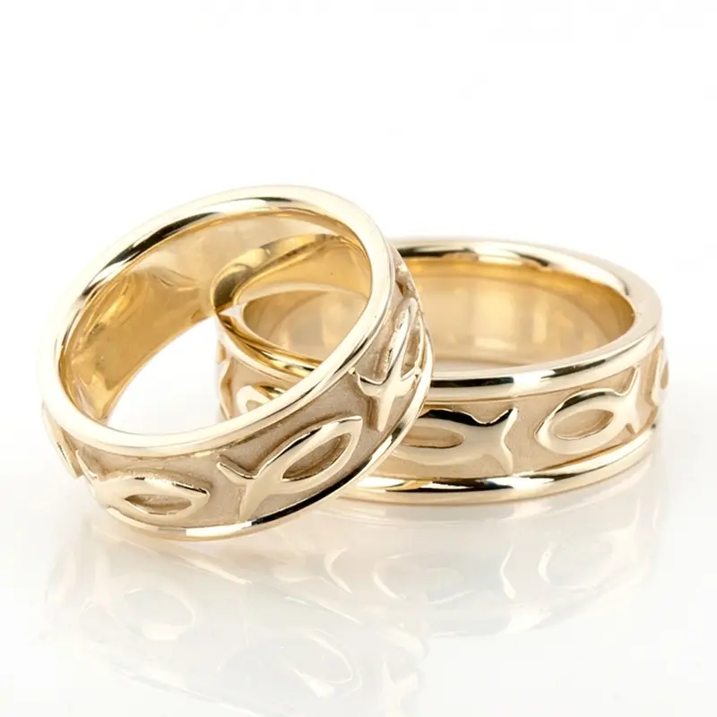 plat christian_fish_wedding_ring_set - main view