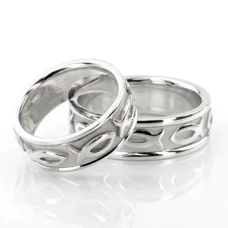 plat christian_fish_wedding_ring_set - alternate view 2