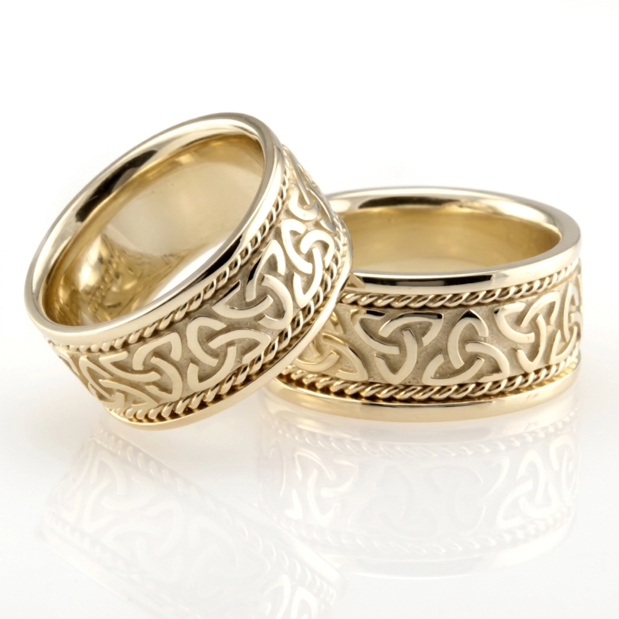 10K celtic_knot_wedding_ring_set - alternate view 2