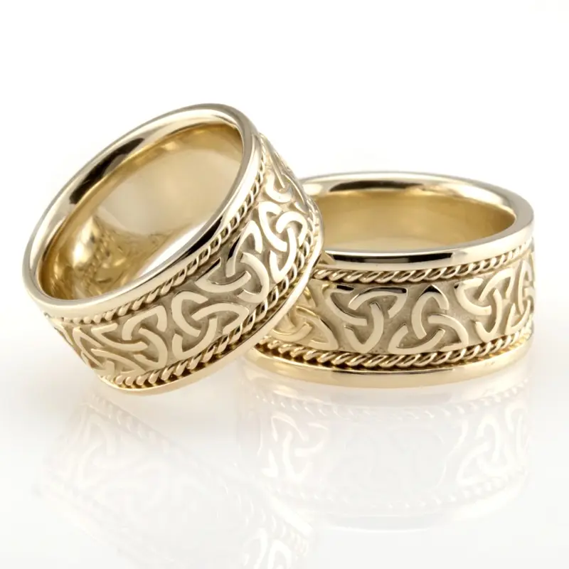 10K celtic_knot_wedding_ring_set - alternate view 2
