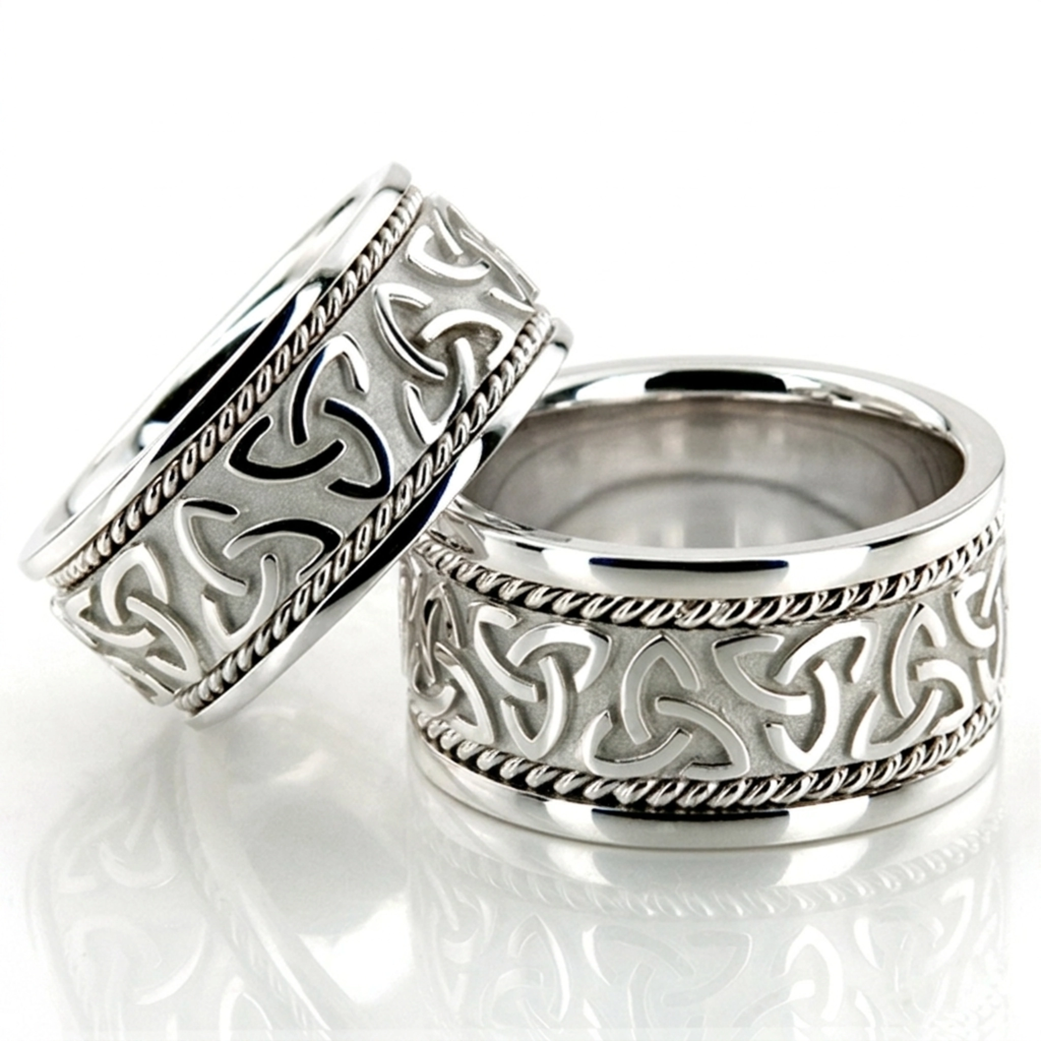 10K celtic_knot_wedding_ring_set - alternate view 3
