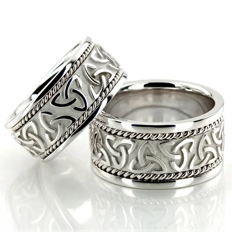 10K celtic_knot_wedding_ring_set - alternate view 3