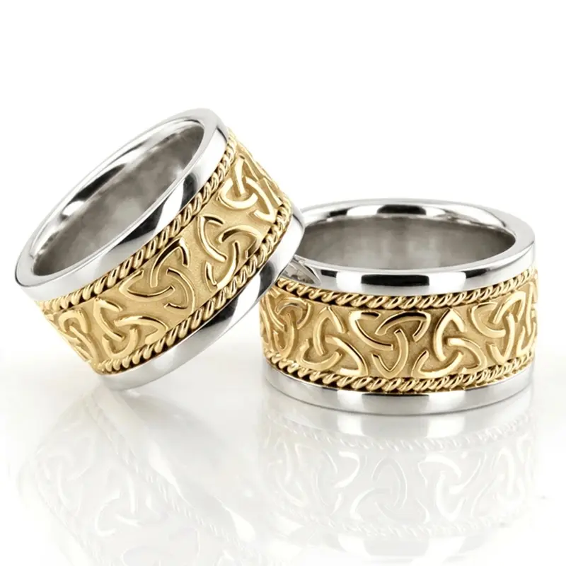 10K celtic_knot_wedding_ring_set - alternate view 4