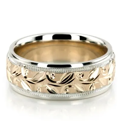 Classic Bestseller Fancy Carved Wedding Band  - view 1 of 8