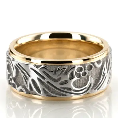 Sturdy Antique Handcrafted Wedding Band  - view 1 of 8