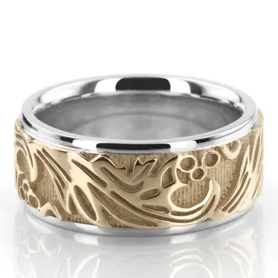 Sturdy Antique Handcrafted Wedding Band  - view 3 of 8