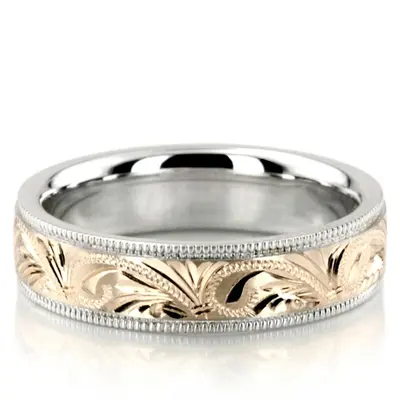 Bestseller Hand Engraved Fancy Wedding Ring  - view 1 of 7