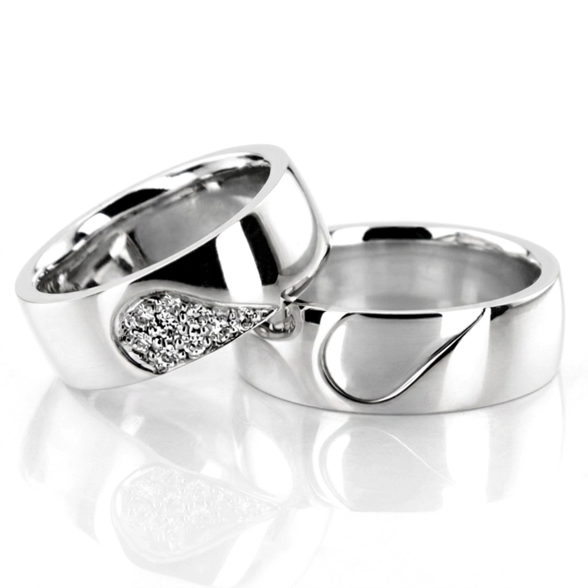 14K his-and-her-diamond-wedding-bands - alternate view 4