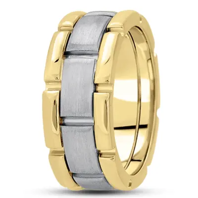 Solid Rolex Style Fancy Designer Wedding Ring  - view 12 of 13