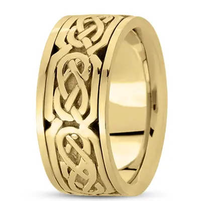 Sturdy Celtic Wedding Ring  - view 5 of 8