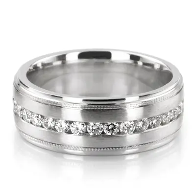 Bestseller Channel-set Diamond Wedding Band - view 2 of 5