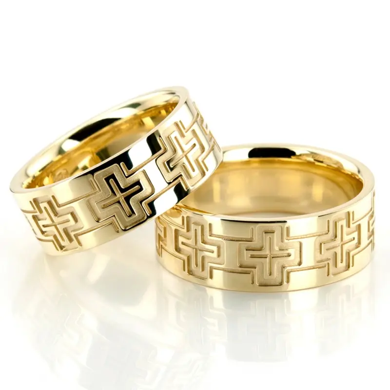 plat Bestseller-Christian-Wedding-Ring-Set - main view