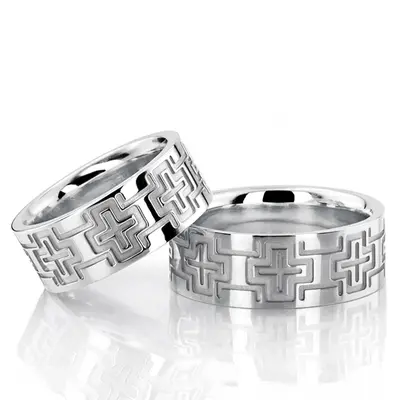 Bestseller Christian Wedding Ring Set - view 2 of 2