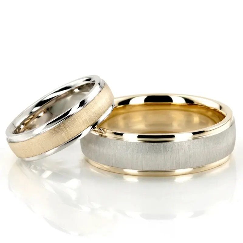 10K classic-his-and-hers-wedding-ring - main view
