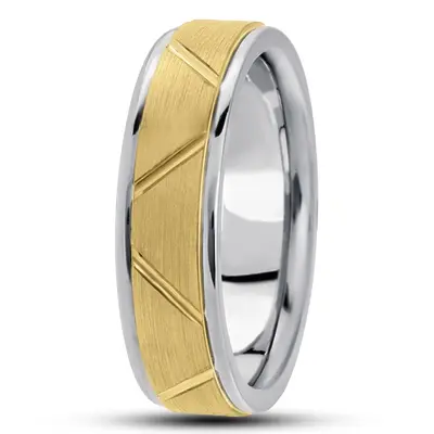 Classic Carved Design Wedding Ring  - view 2 of 6