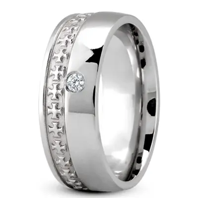 Christian Diamond Wedding Band - view 7 of 7