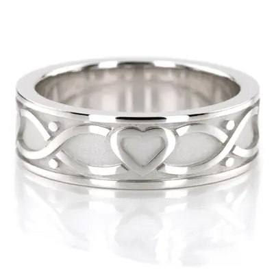 Connected Hearts Men's 7 mm Wedding Band - view 1 of 5