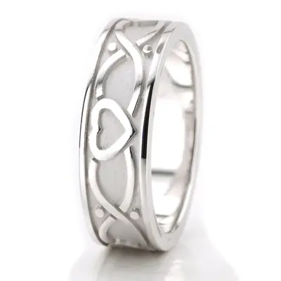 Connected Hearts Men's 7 mm Wedding Band - view 4 of 5