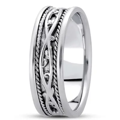 Hand Made Braided Celtic Wedding Band - view 4 of 7