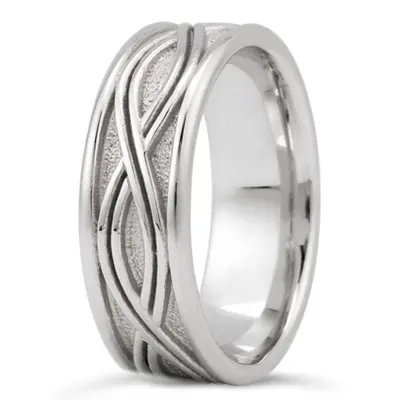 Twist Design Wedding Band - view 1 of 2