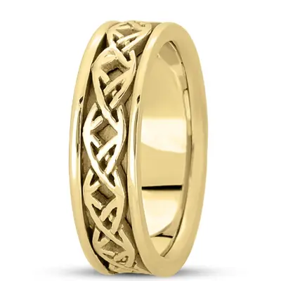 Fine Handmade Celtic Wedding Ring  - view 6 of 9
