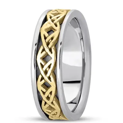 Fine Handmade Celtic Wedding Ring  - view 7 of 9