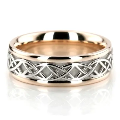 Fine Handmade Celtic Wedding Ring  - view 1 of 8