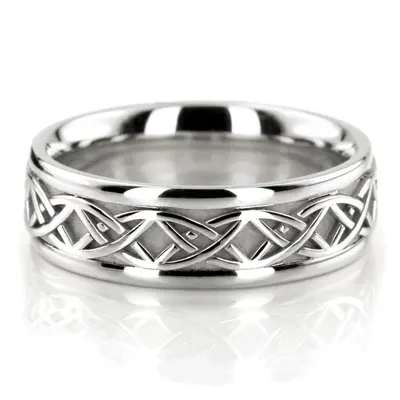 Fine Handmade Celtic Wedding Ring  - view 2 of 9